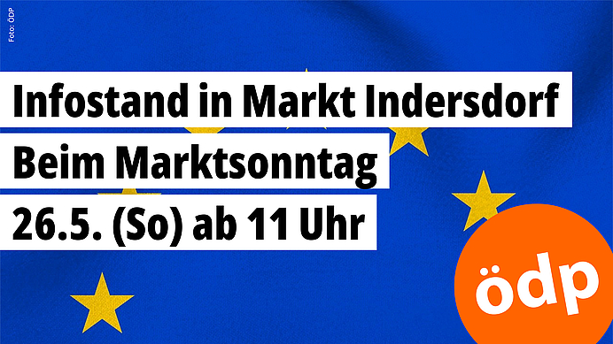 Werbebild zum Infostand in Markt Indersdorf